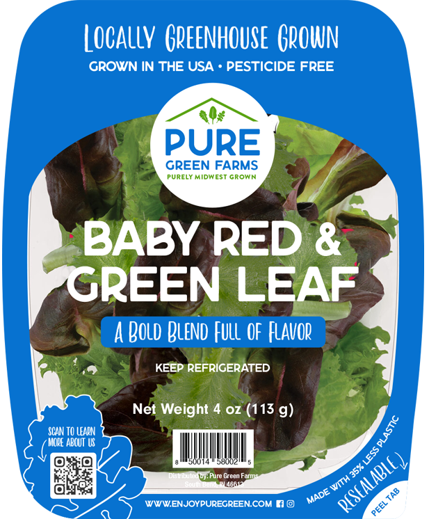 Leaf farms red & green leaf blend - little leaf farms - 4oz